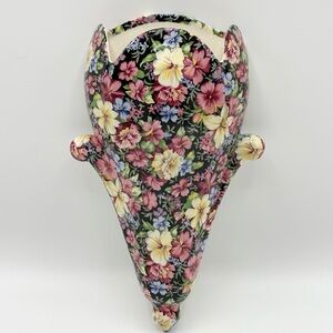 Royal Winton Grimwades Florence Floral Wall Vase / Sconce 28/500